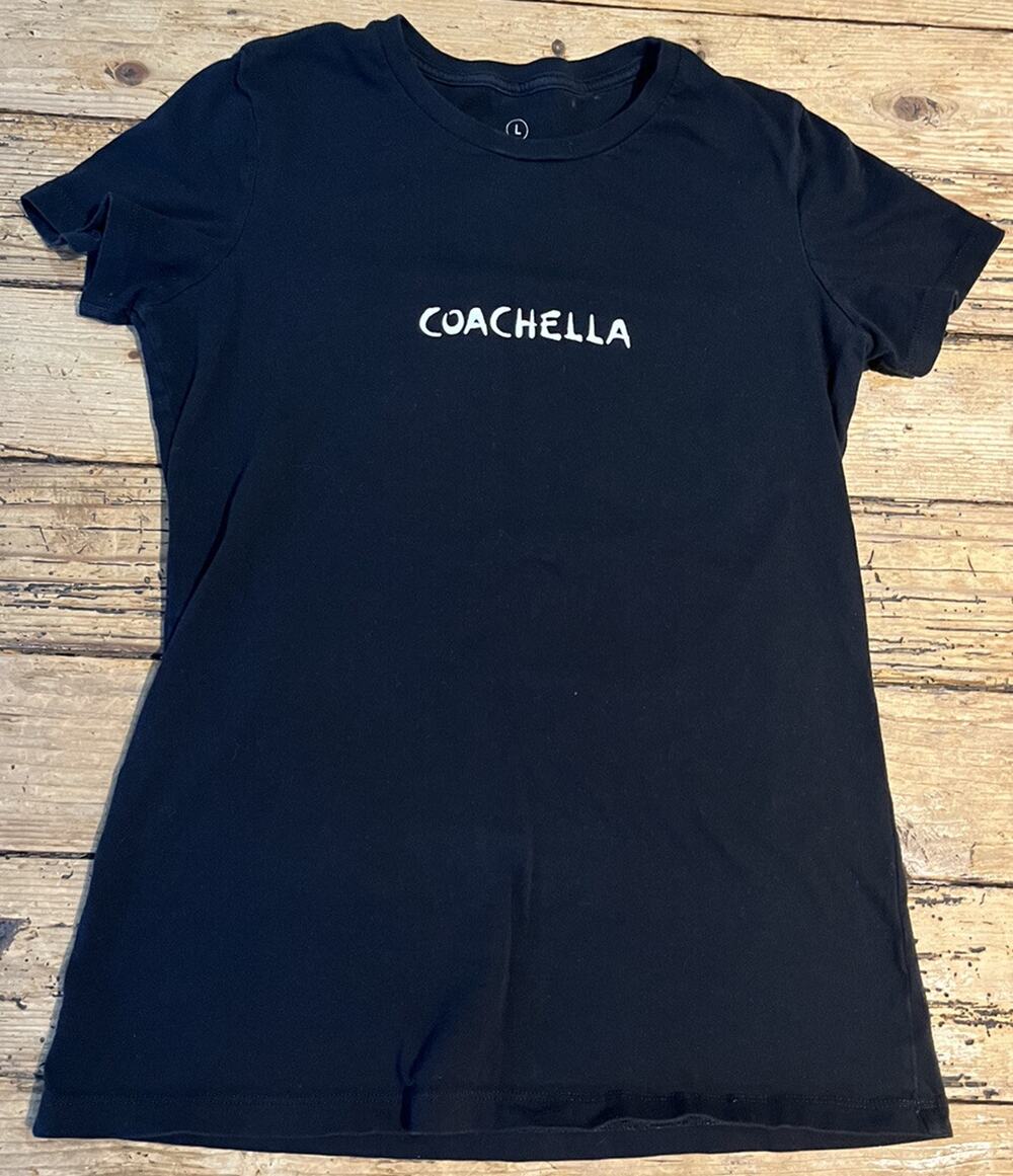 Coachella Womens Size L Black T-Shirt 2019